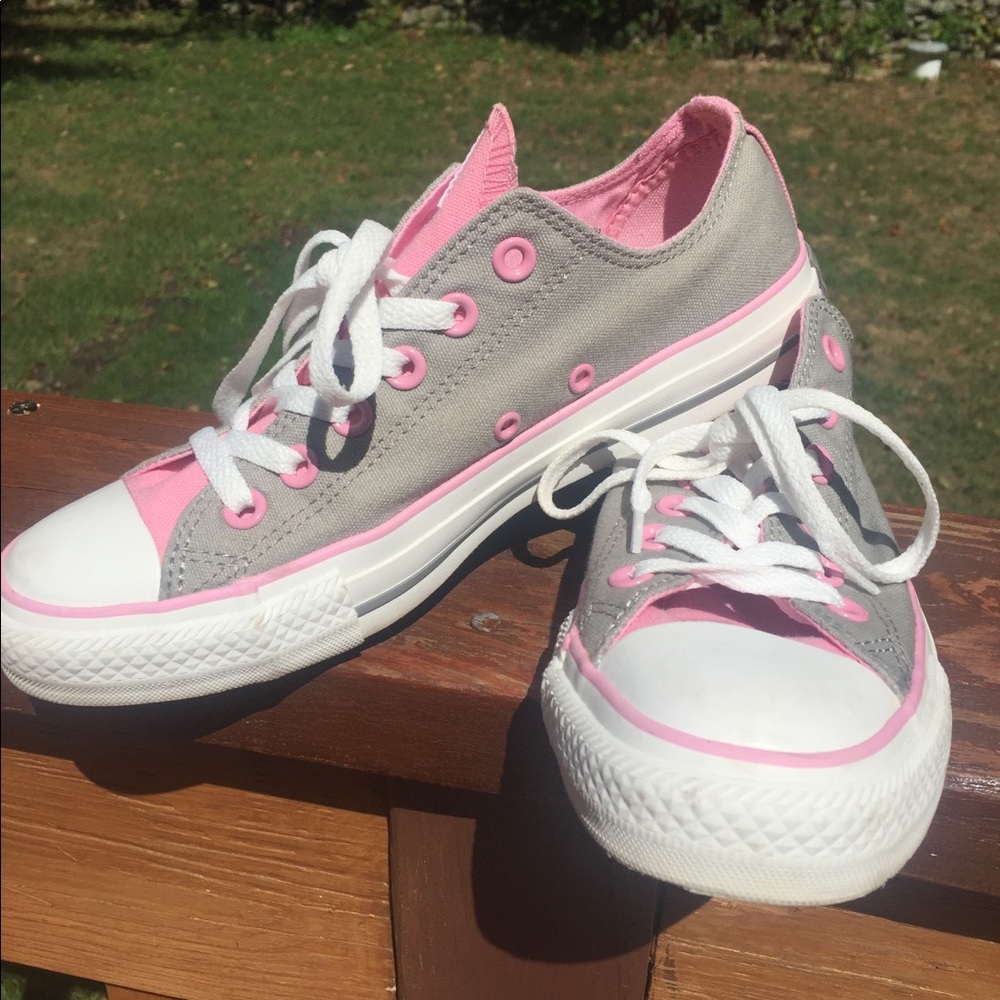 CONVERSE sneakers grey and pink